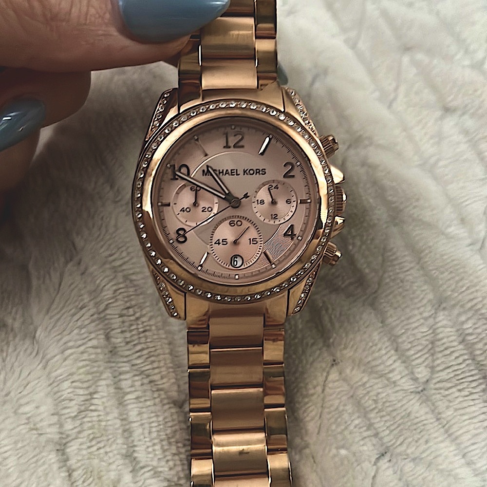 Michael Kors 'Blair' Rose Gold Chronograph Watch